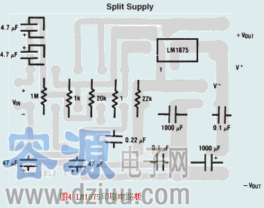 LM1875印刷板圖
