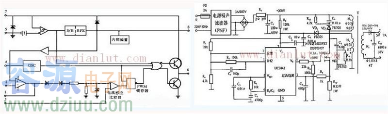 UC3842<a href=http://www.flswjt.cn/dianlutu/ target=_blank class=infotextkey>電路圖</a>