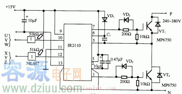 IGBT+IR2110驅動電路圖