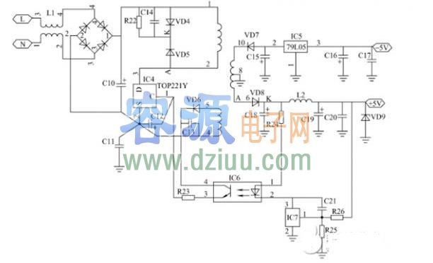 TOP221開關電源設計 TOP221開關電源電路設計攻略