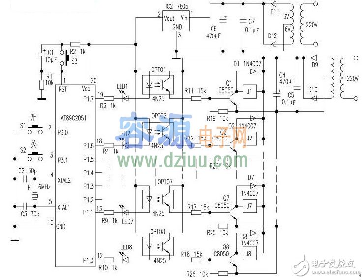 太陽能熱水器電路圖