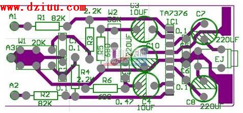 TA7376制作超級廣場效果的耳機放大器