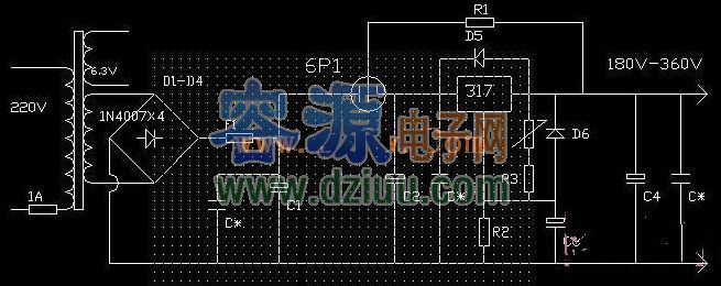 簡單可調膽機電源