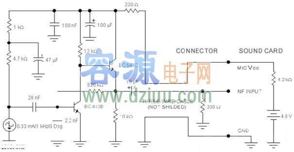 電腦麥克風(fēng)電路圖
