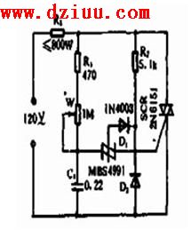 大功率雙向可控硅調光電路