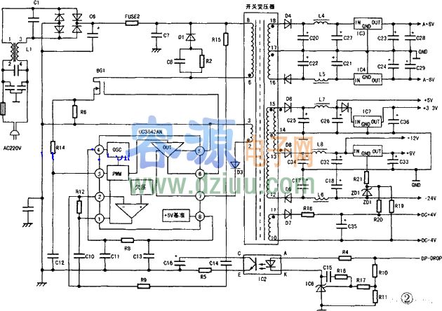轉:萬利達DVD開關電源電路圖