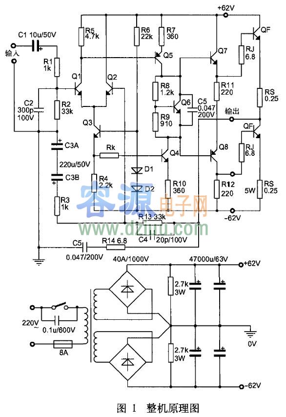 介紹360W×2功放制作及電路圖