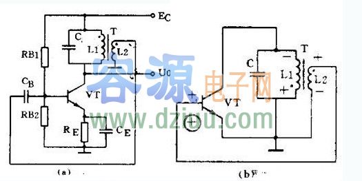 變壓器反饋LC振蕩電路