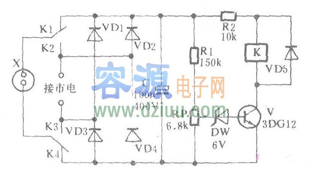 簡單易制的無變壓器自動升壓器 簡單易制的無變壓器自動升壓器