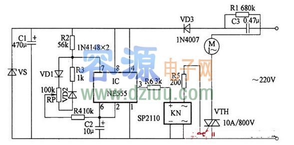 220V電機調速電路圖